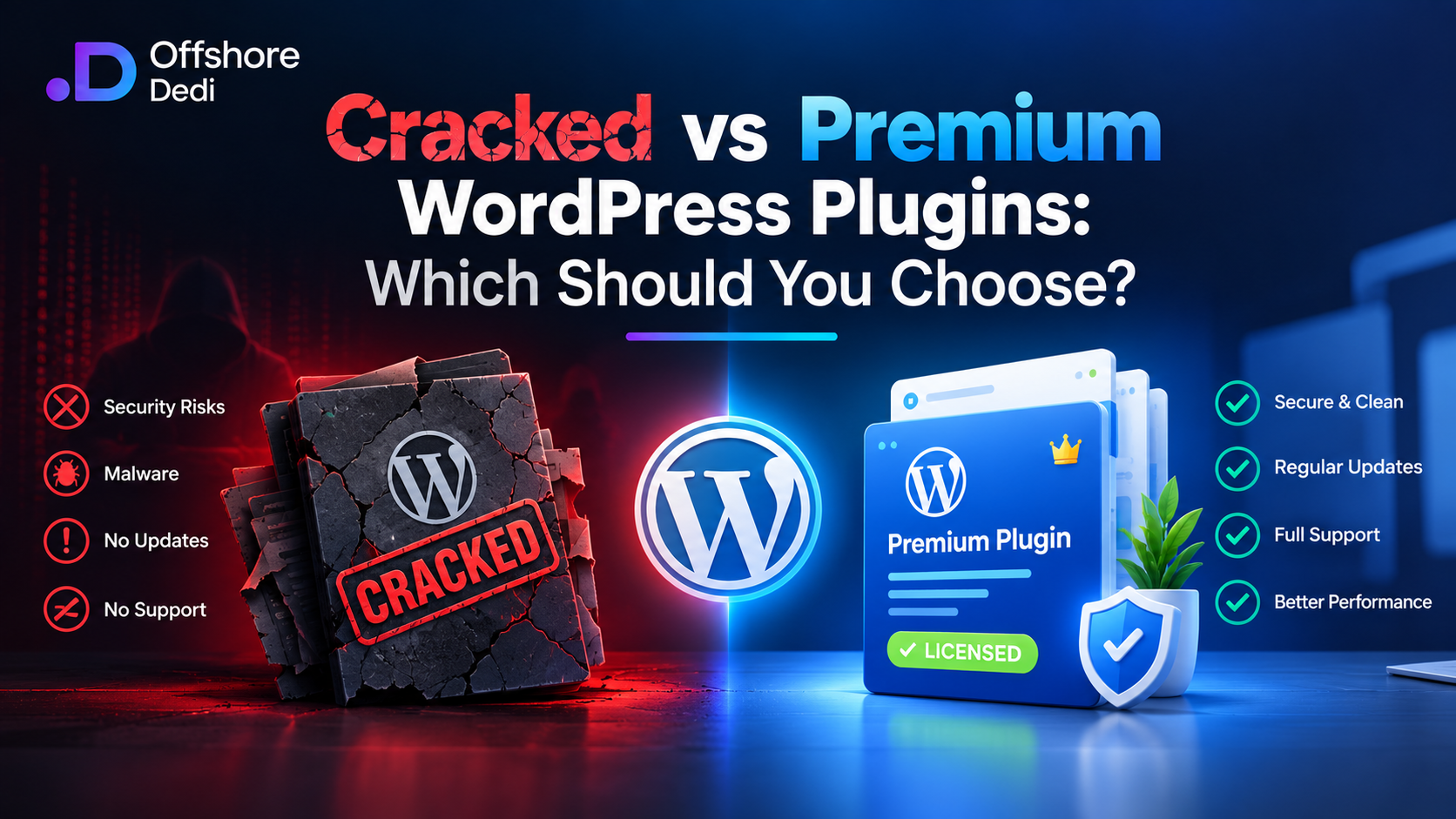 Cracked vs Premium WordPress Plugins