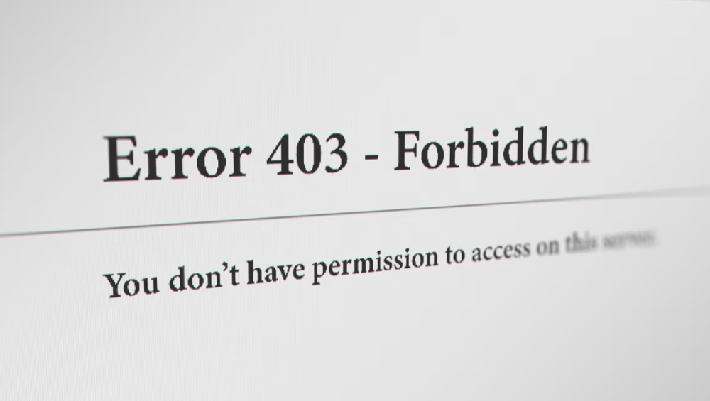 Reasons Behind 403 Forbidden Error